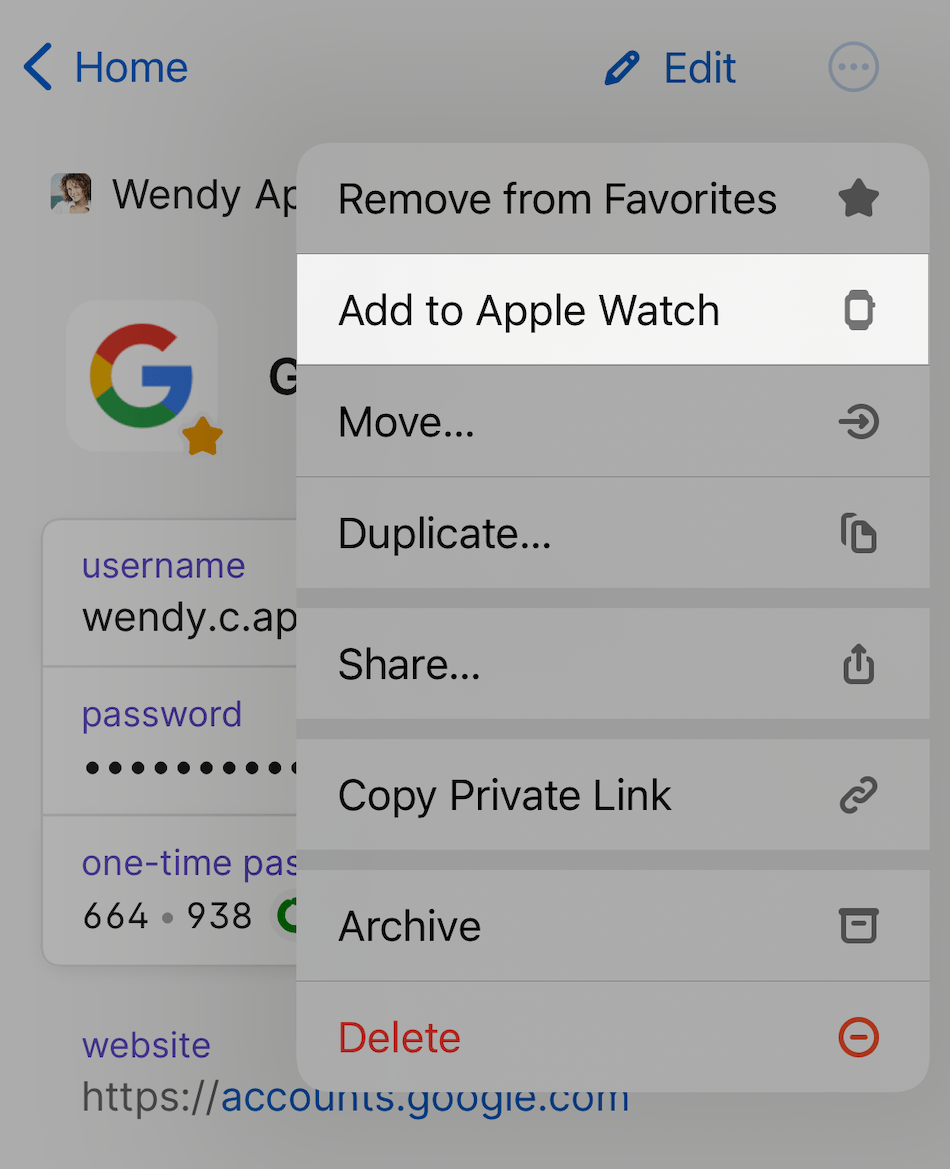 Select Add to Apple Watch