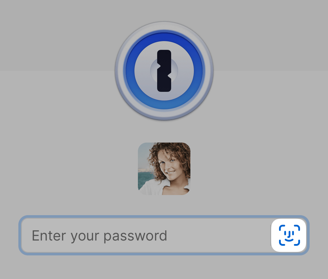 Touch-ID-Schaltfläche in 1Password für iOS