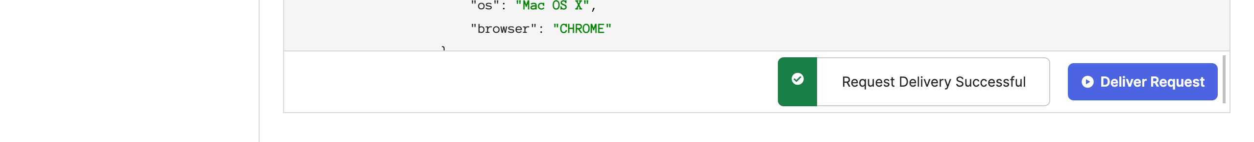 Okta confirmation that the Event Hook request was delivered
