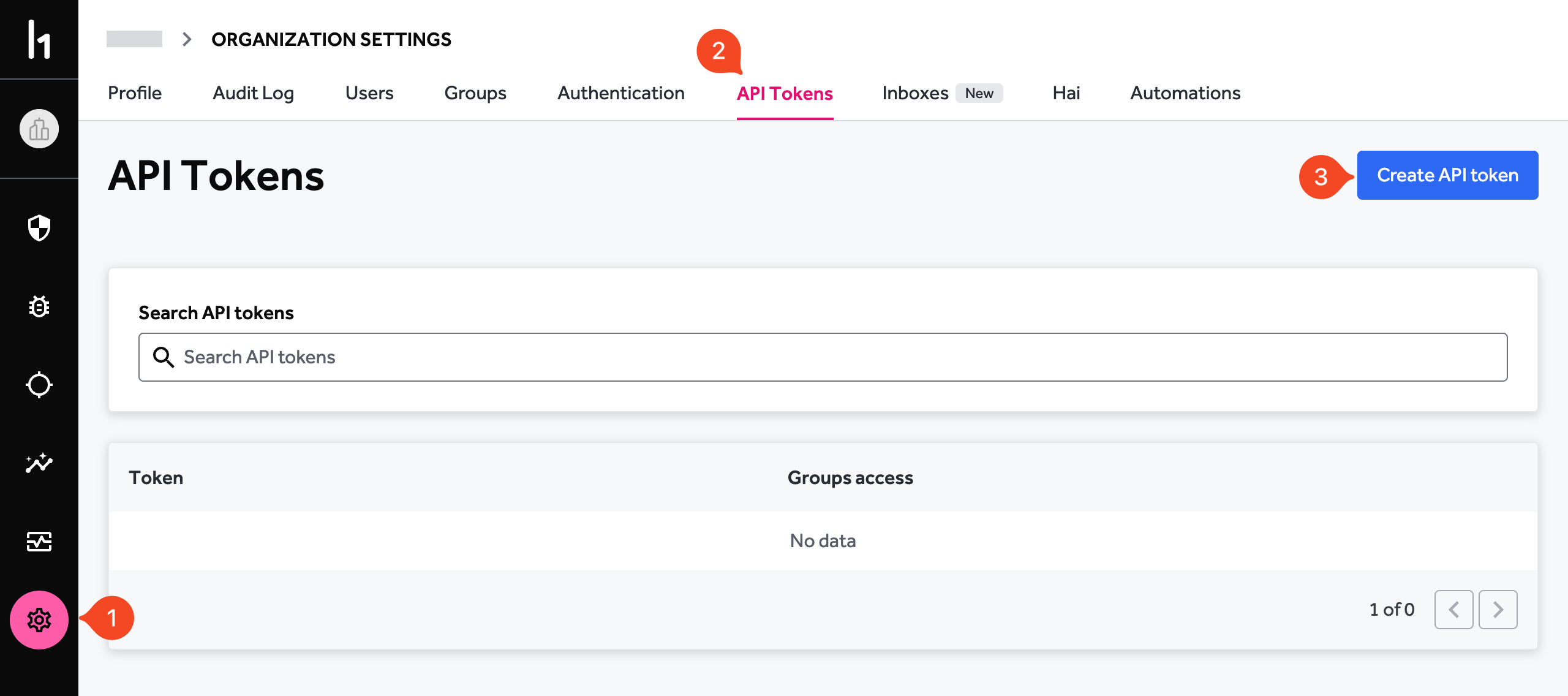 HackerOne settings