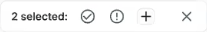 Access review bulk action toolbar