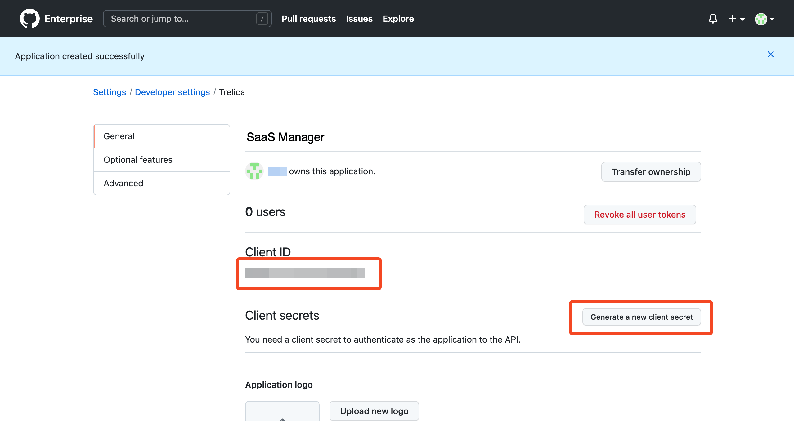 GitHub team settings