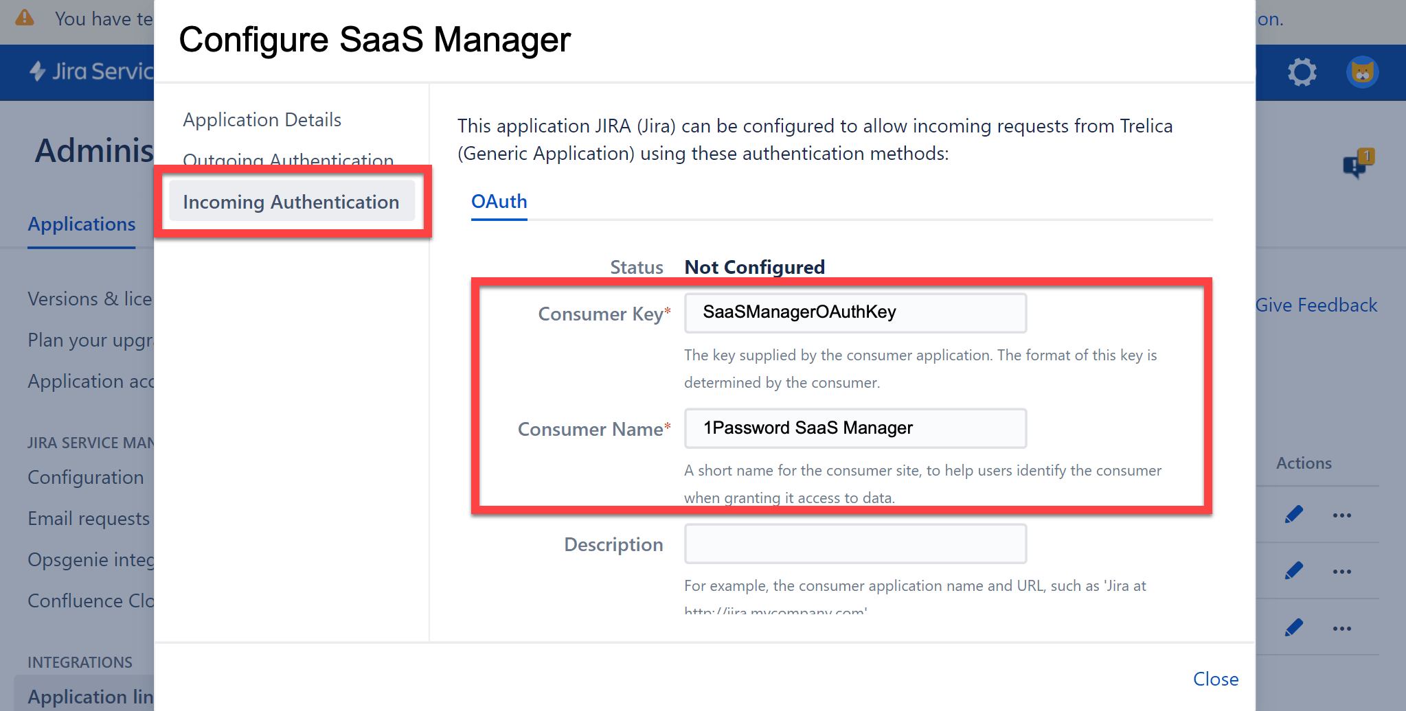 Jira OAuth client credentials