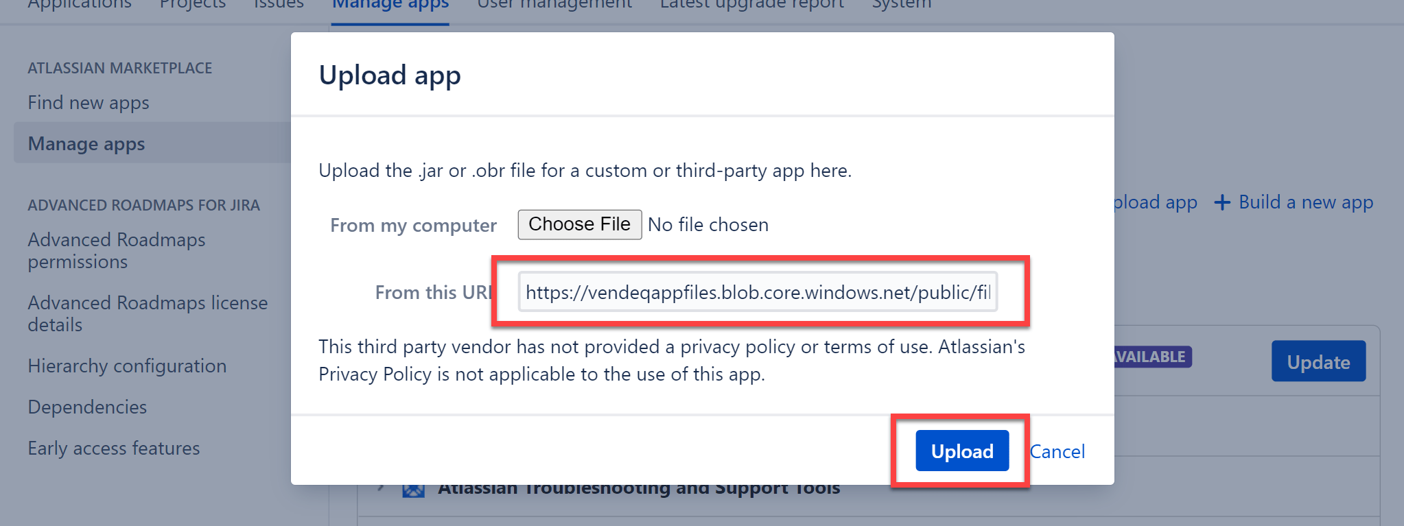 Jira OAuth application credentials