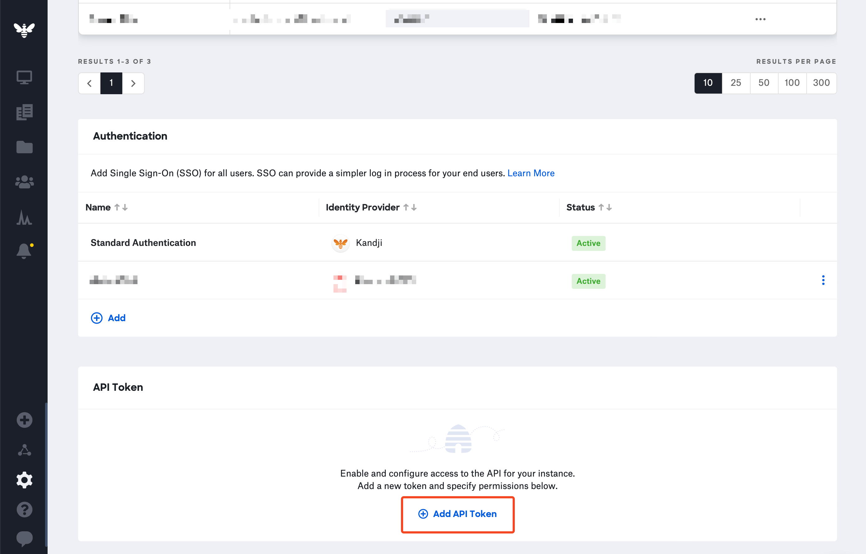 Kandji API Token settings