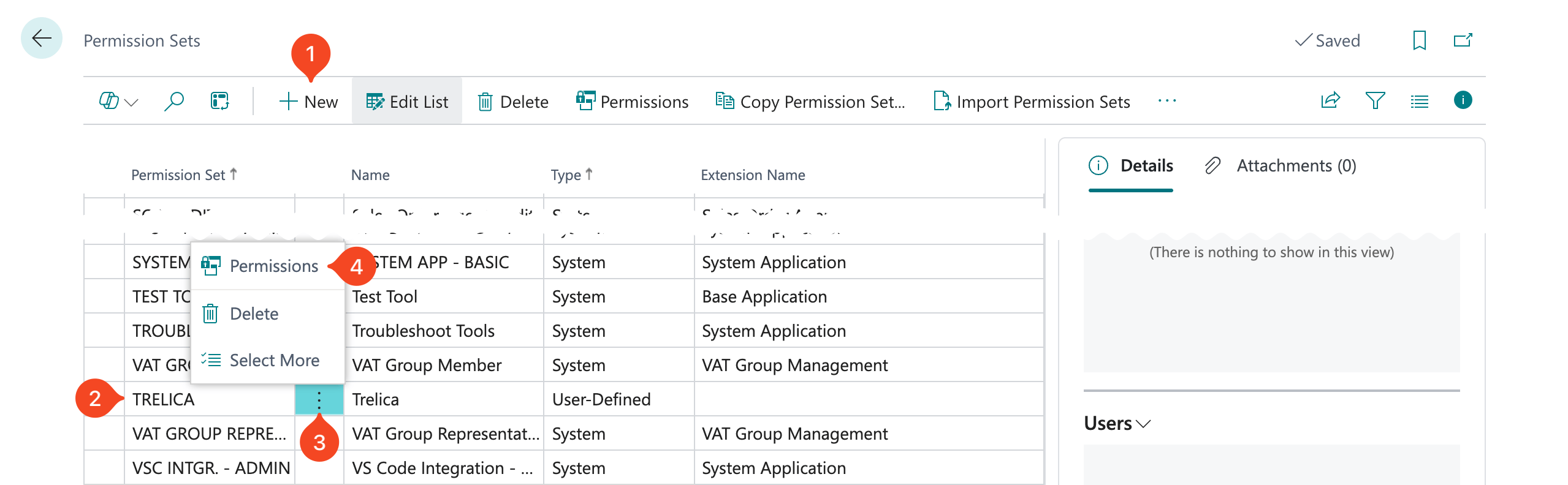 Business Central API configuration