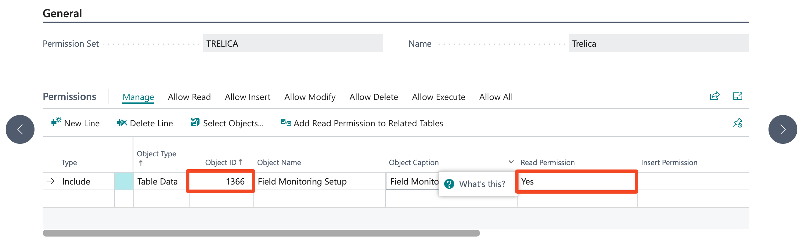 Business Central integration settings