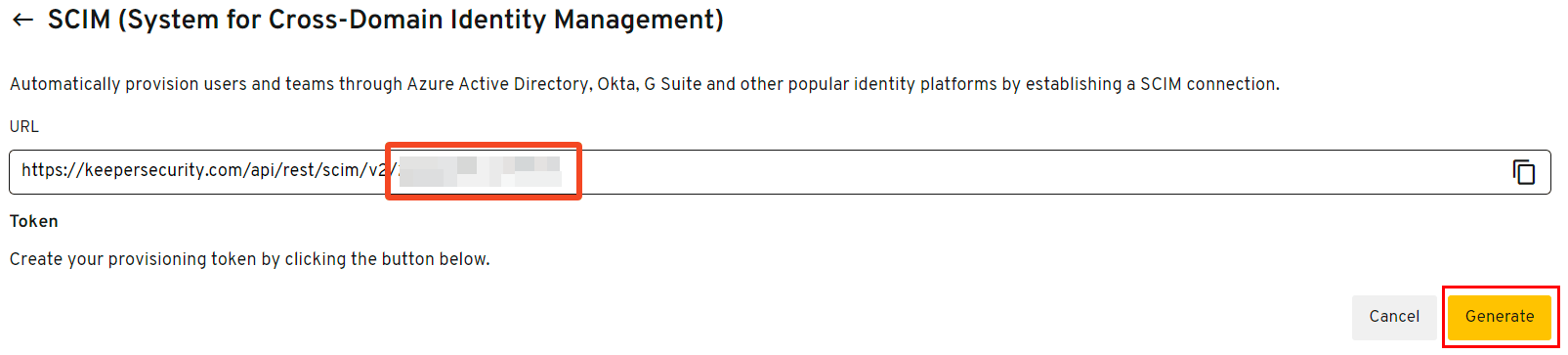 Keeper SCIM configuration
